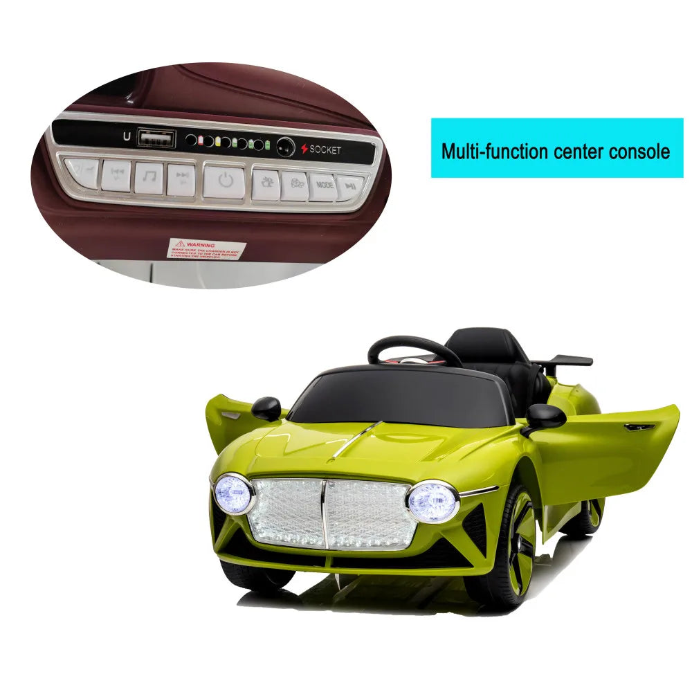 12V Kids Ride-On Car w/ Remote & PU Seat | 1-Seater
