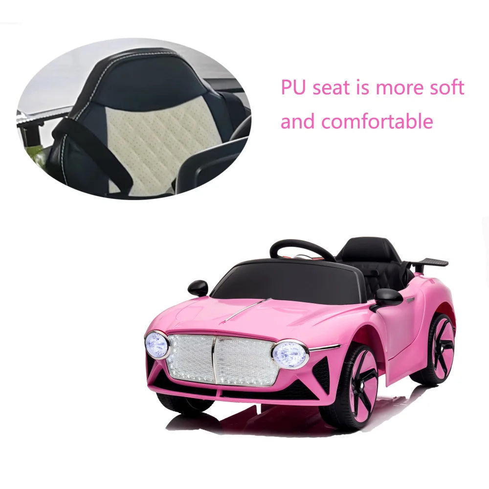 12V Kids Ride-On Car w/ Remote & PU Seat | 1-Seater