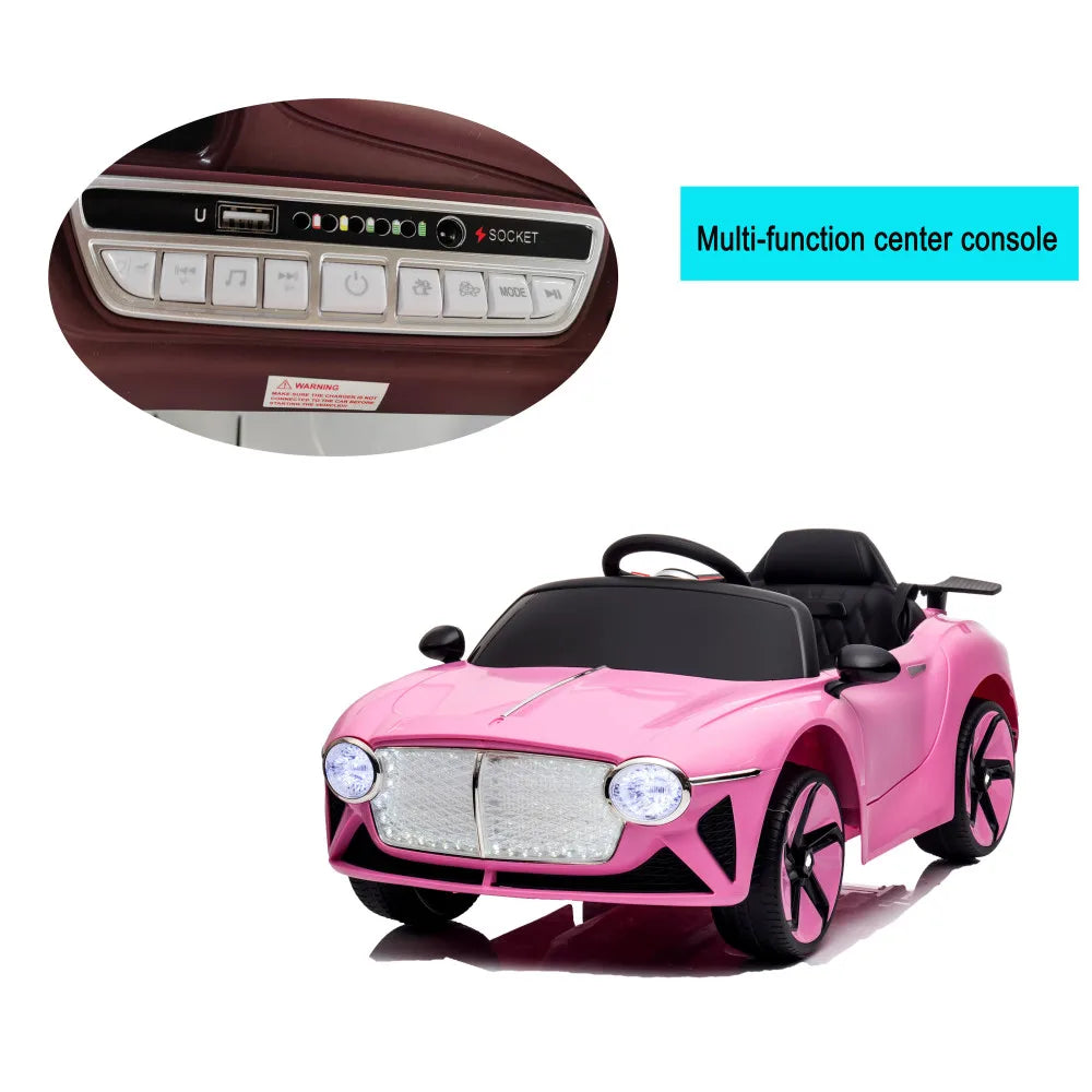 12V Kids Ride-On Car w/ Remote & PU Seat | 1-Seater